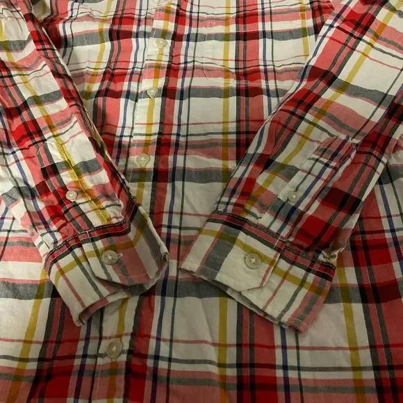 Old Navy The Classic Shirt Plaid Boys Size XL 14-16 - Picture 6 of 8
